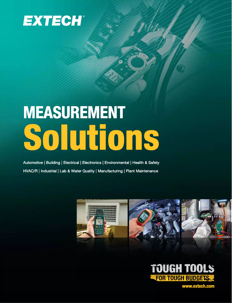 Page 1 of the manual Brochure Extech 380320