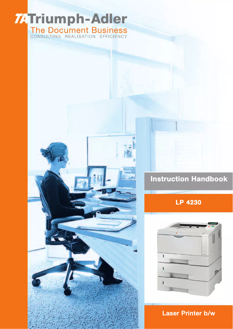 Image de la première page du manuel de l'appareil LP 4230