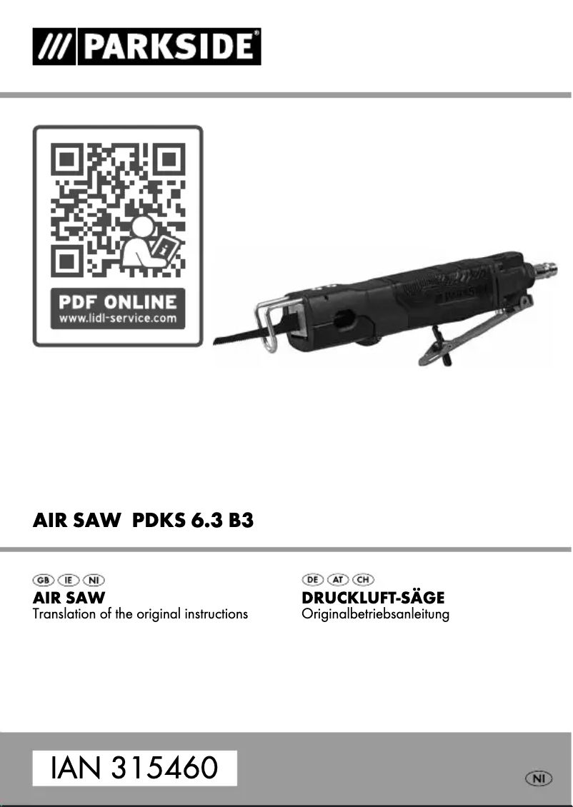 Image de la première page du manuel de l'appareil PDKS 6.3 B3