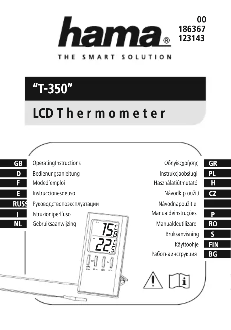 Página 1 del manual Manual de usuario Hama T-350