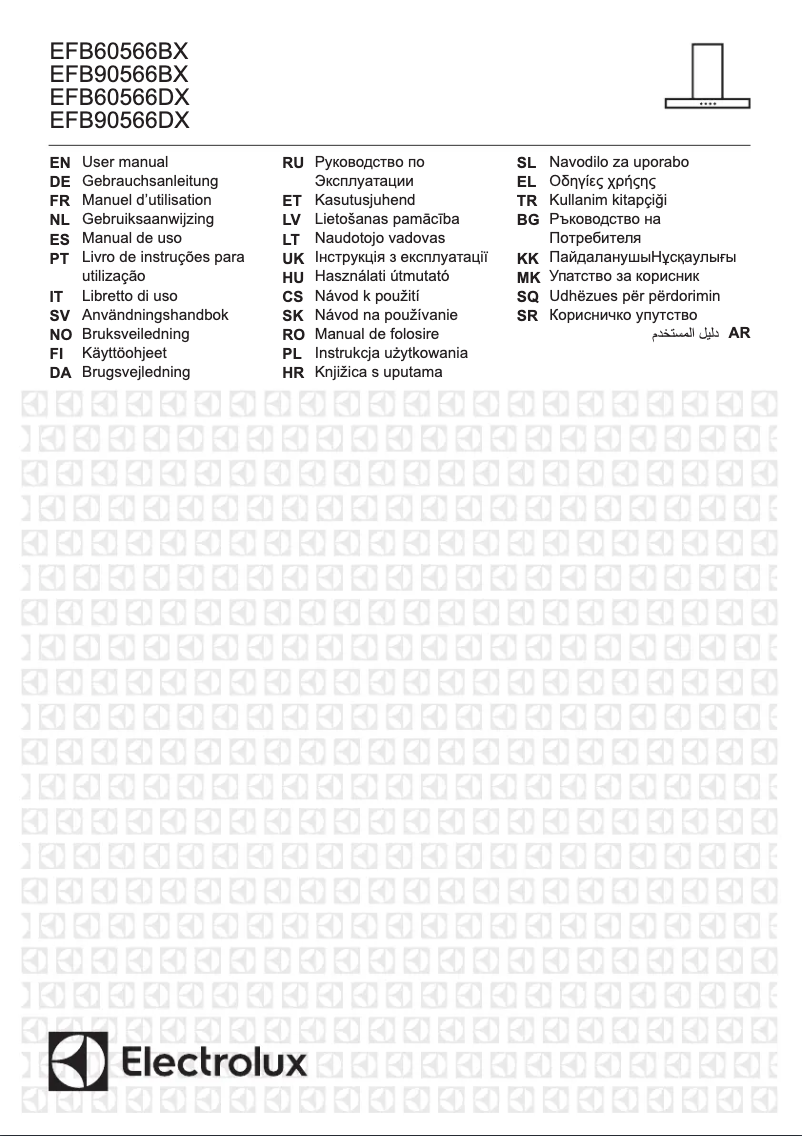Page 1 de la notice Manuel utilisateur Electrolux EFB60566BX
