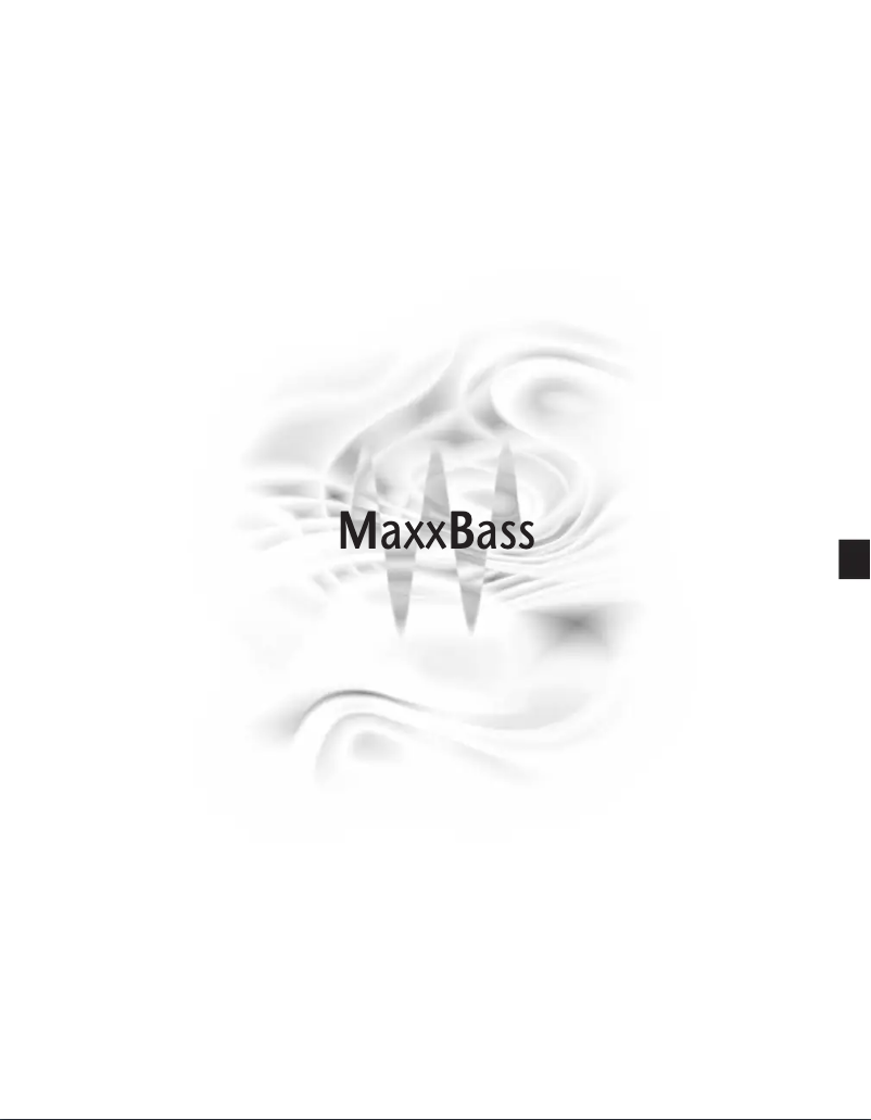 Page n°1 - Manuel utilisateur Waves MaxxBass