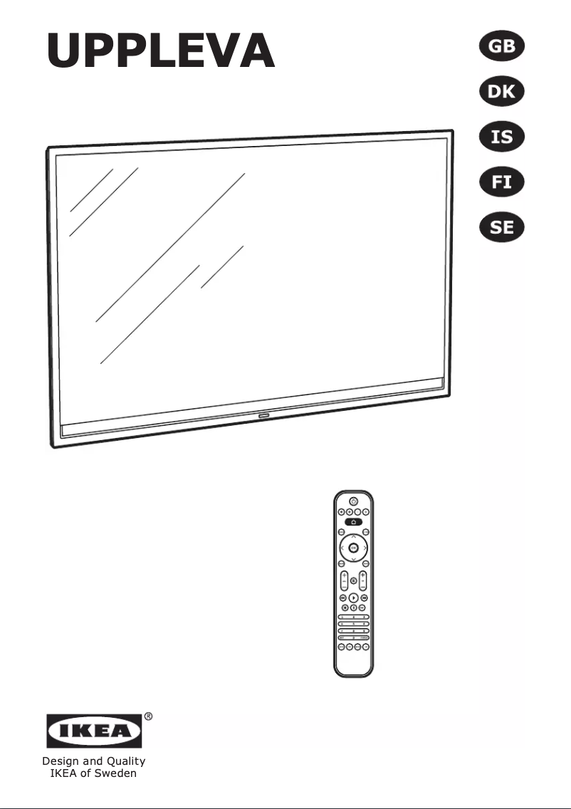 Imagen de la primera página del manual del dispositivo UPPLEVA 40