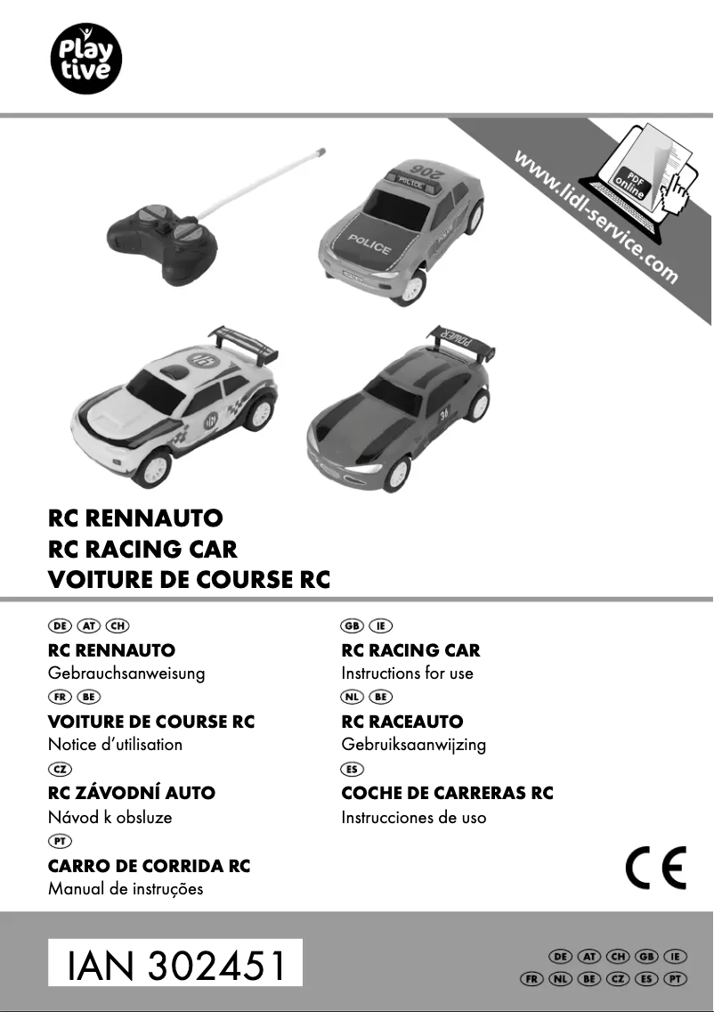 Page 1 de la notice Manuel utilisateur Playtive IAN 302451