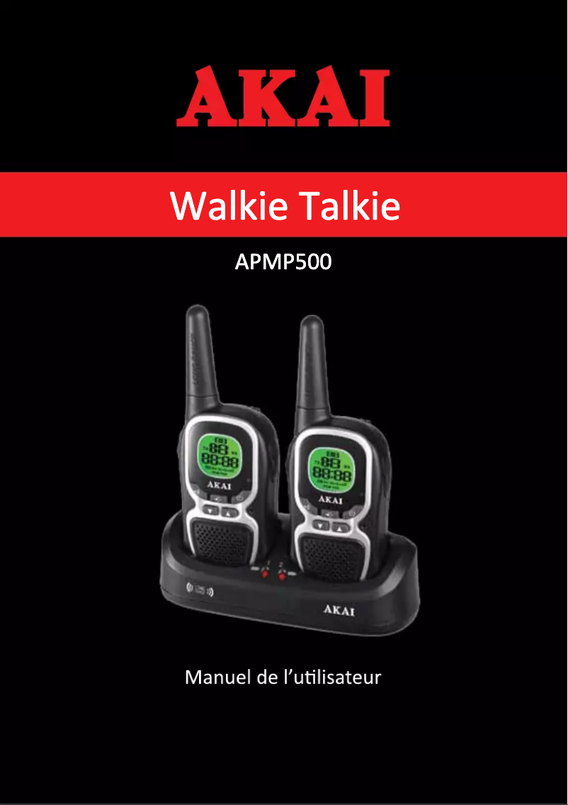 Page 1 de la notice Manuel utilisateur AKAI APMP500