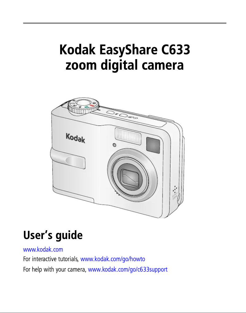 Página 1 del manual Manual de usuario Kodak EasyShare C633