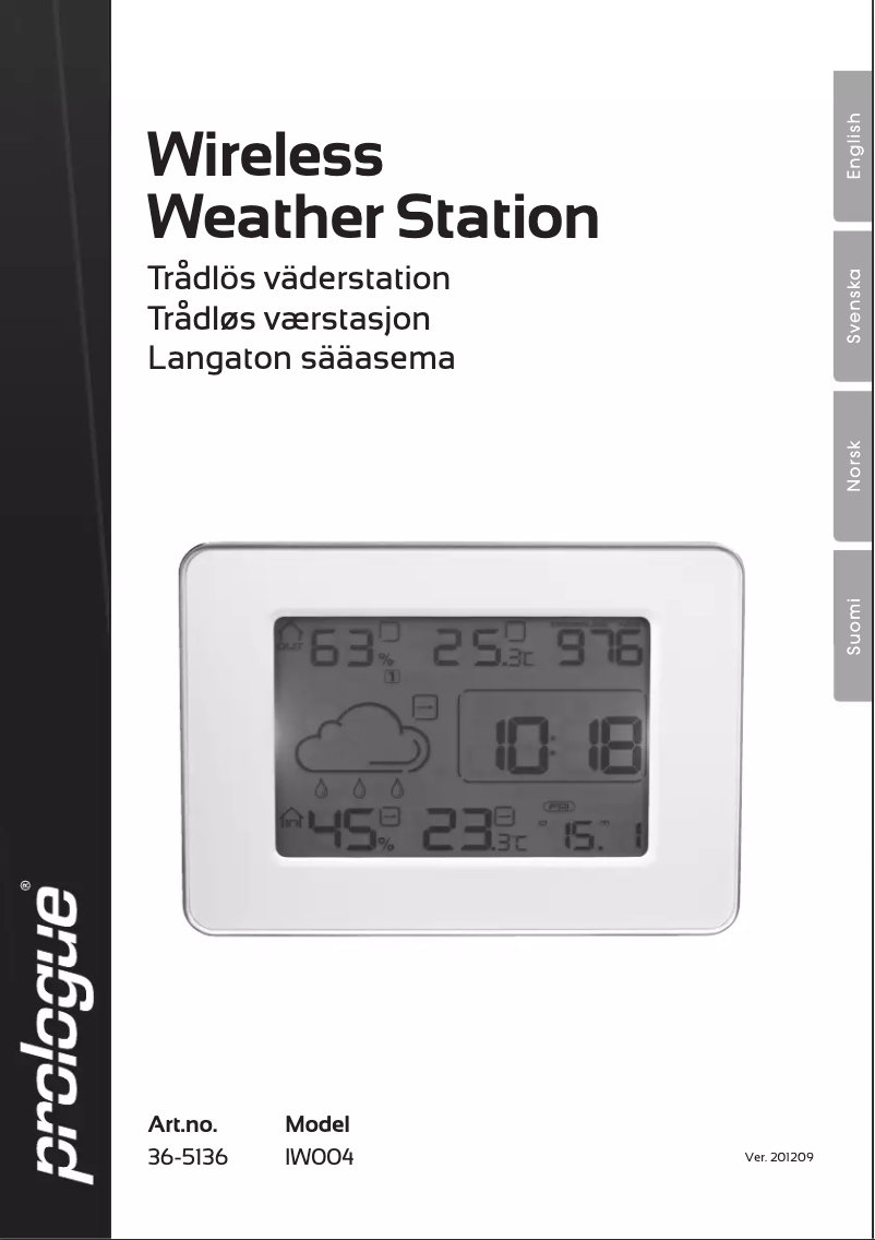 Image de la première page du manuel de l'appareil IW004