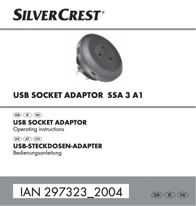 Page n°1 - Manuel utilisateur SilverCrest SSA 3 A1