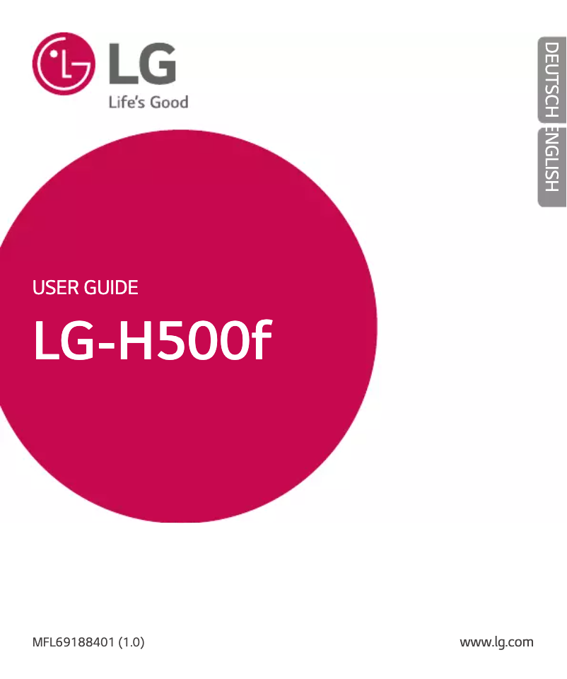 Page 1 de la notice Manuel utilisateur LG Magna H500F