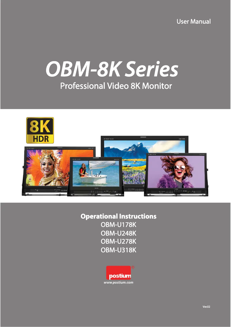 Page n°1 - Manuel utilisateur Postium OBM-U428K