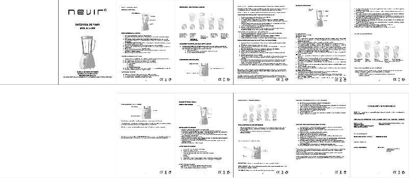 Page 1 de la notice Manuel utilisateur Nevir NVR-8114 BV