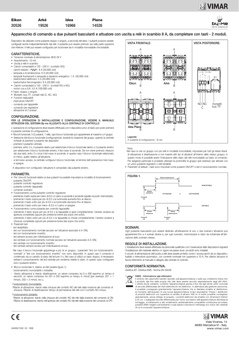 Page n°1 - Manuel utilisateur Vimar R16966.B
