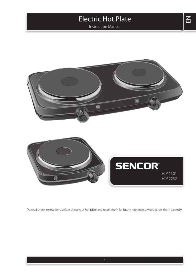 Page 1 de la notice Manuel utilisateur Sencor SCP 2252