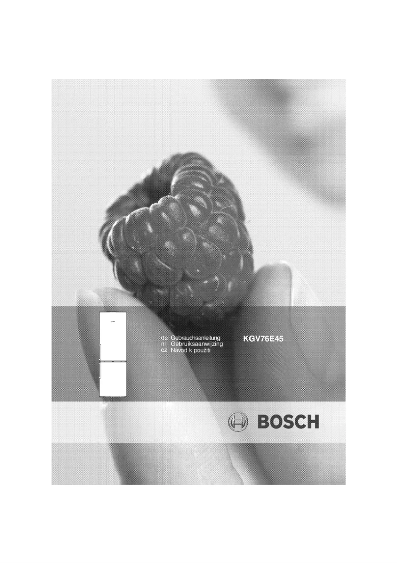 Page 1 de la notice Manuel utilisateur Bosch KGV76E45