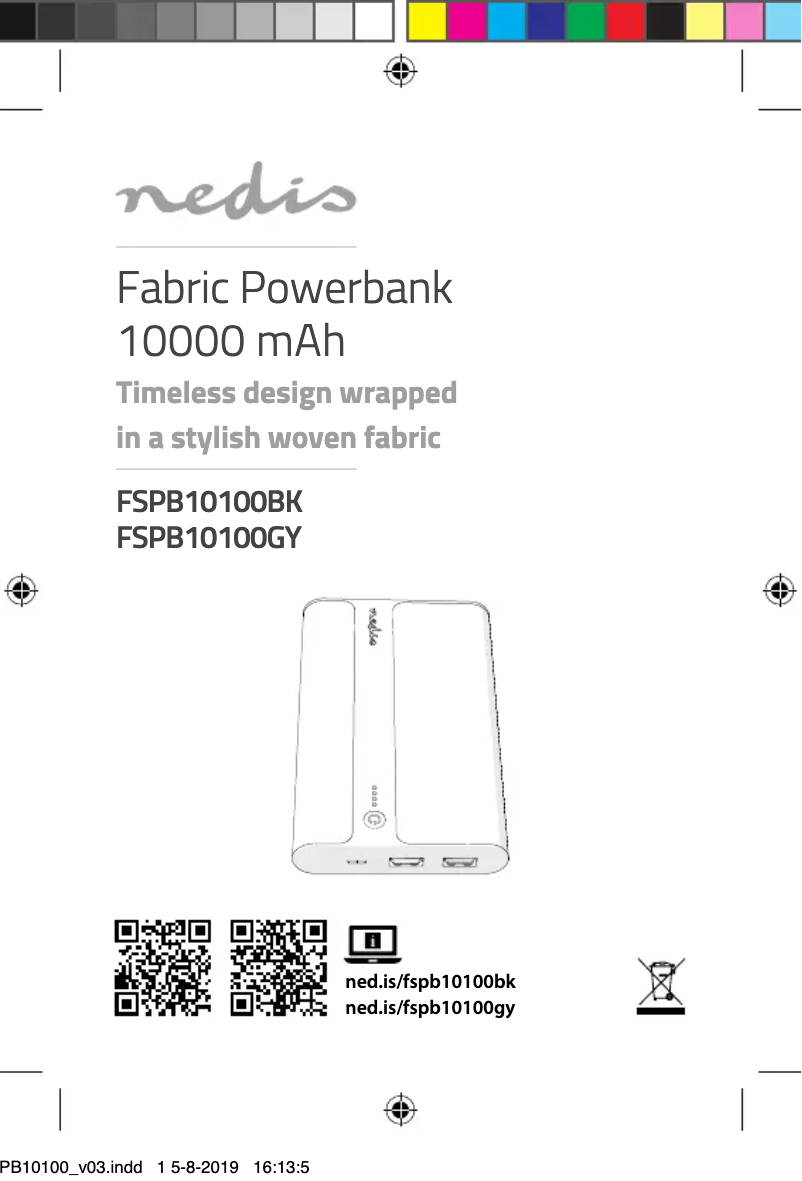 Image de la première page du manuel de l'appareil FSPB10100BK