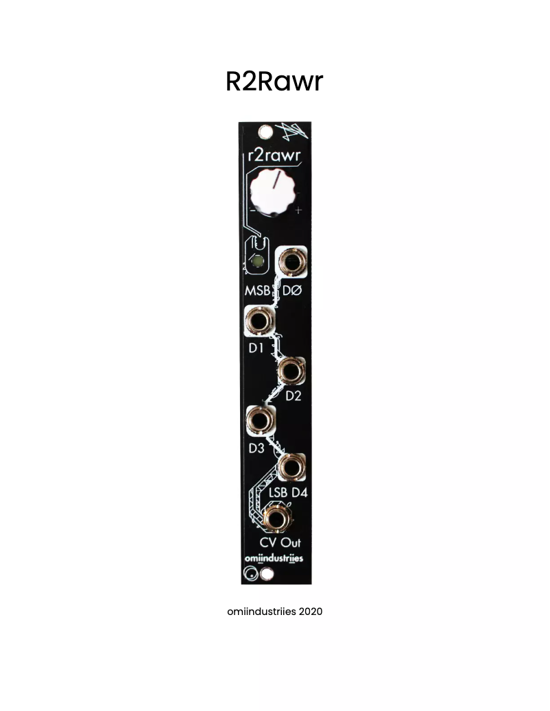 Page n°1 - Manuel utilisateur Omiindustriies R2Rawr