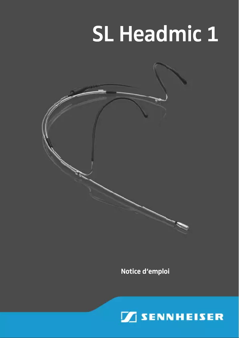 Page n°1 - Manuel utilisateur Sennheiser SL Headmic 1