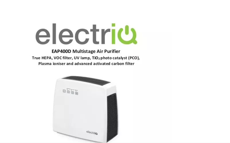 Page n°1 - Manuel utilisateur ElectriQ EAP400D