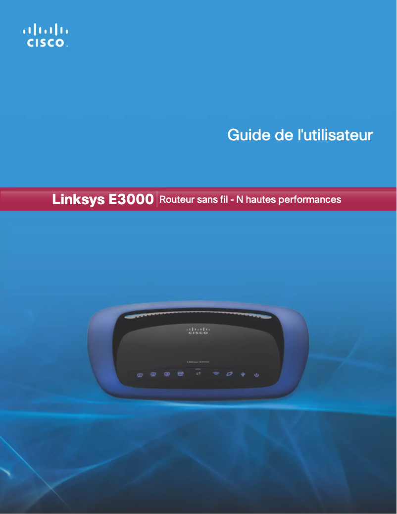 Page n°1 - Manuel utilisateur Linksys E3000