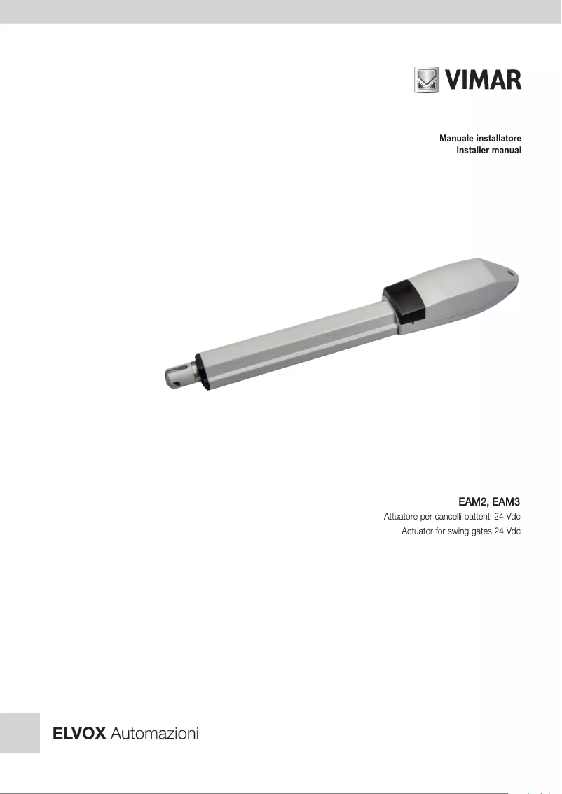 Image de la première page du manuel de l'appareil ELVOX EAM3