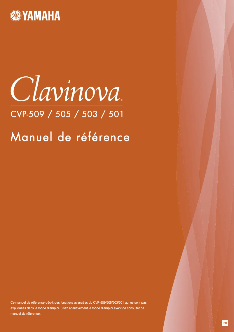 Image de la première page du manuel de l'appareil Clavinova CVP-505