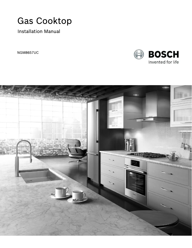 Page 1 de la notice Guide d'installation Bosch NGM8657UC