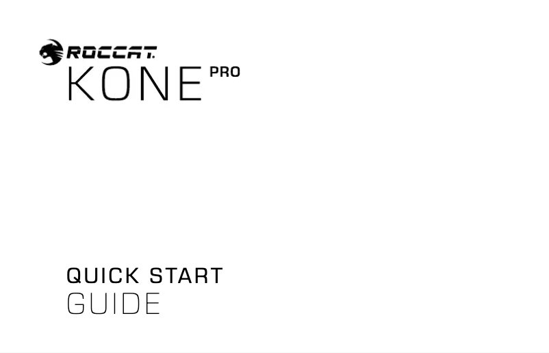 Página 1 del manual Manual de usuario Roccat Kone Pro