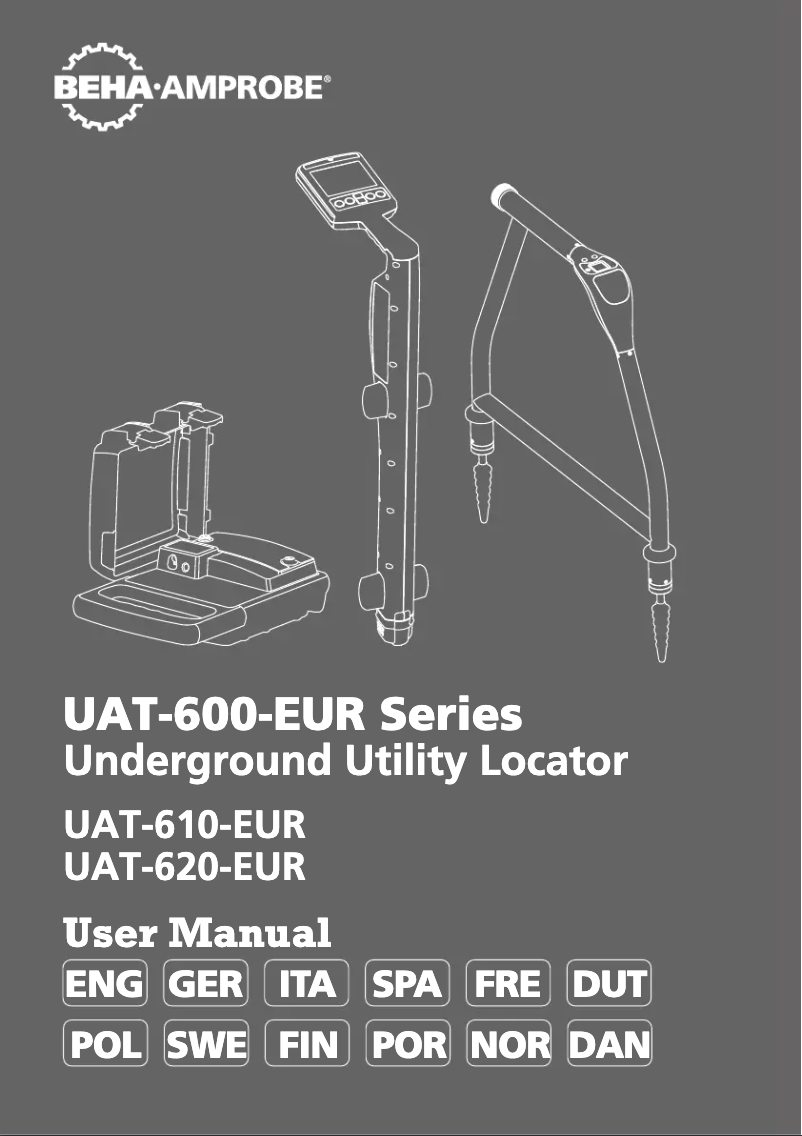 Page n°1 - Manuel utilisateur Beha-Amprobe UAT-610-EUR