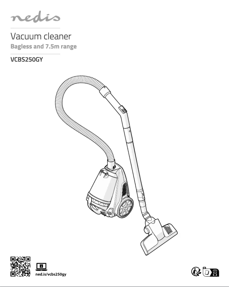 Page 1 de la notice Manuel utilisateur Nedis VCBS250GY
