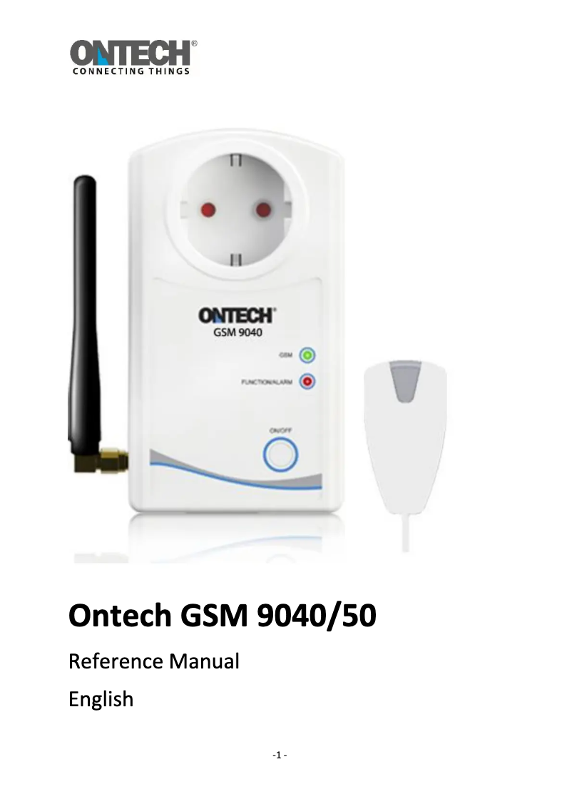 Page 1 de la notice Manuel utilisateur Ontech GSM 9040