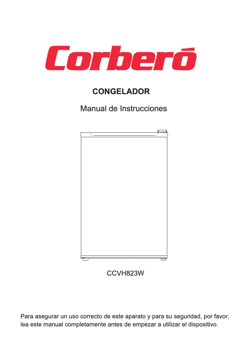 Page 1 de la notice Manuel utilisateur Corbero CCVH823W