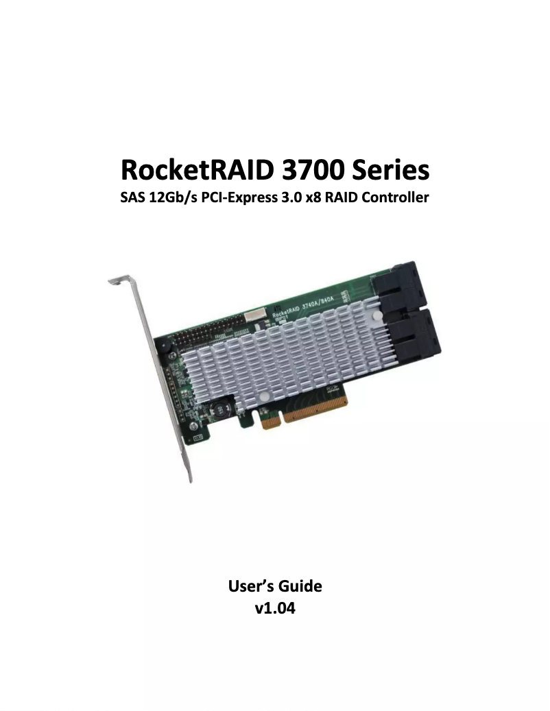 Página 1 del manual Manual de usuario Highpoint RocketRAID 3742A