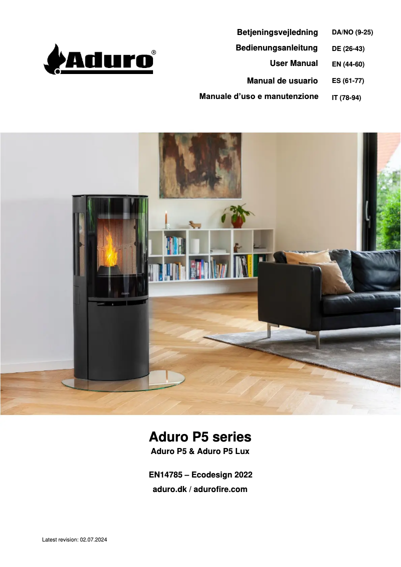 Image de la première page du manuel de l'appareil P5