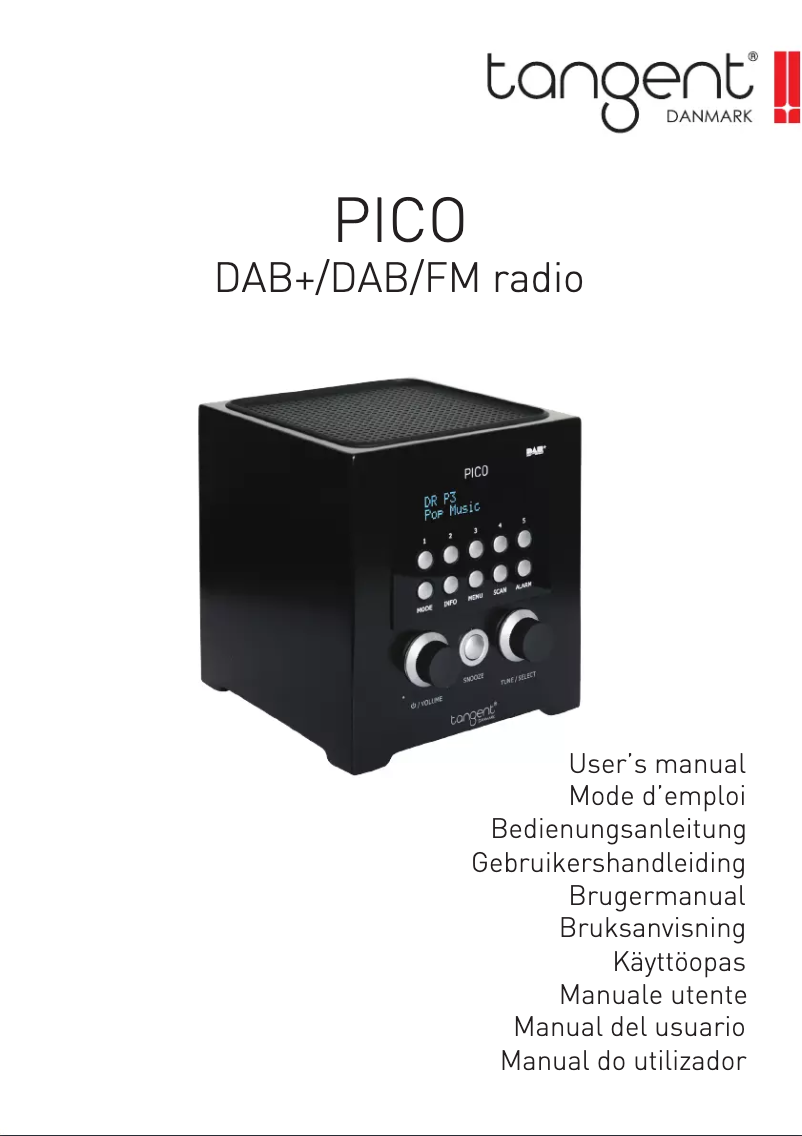 Page 1 de la notice Manuel utilisateur Tangent Pico