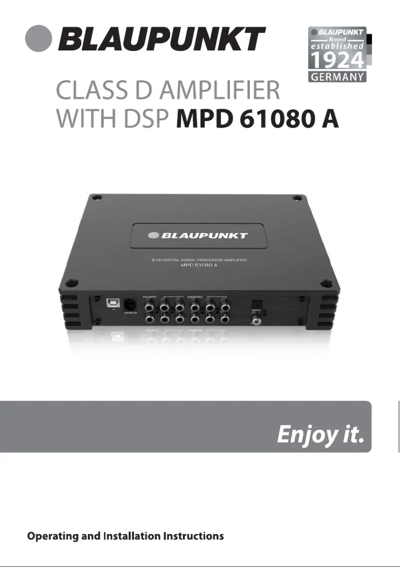 Image de la première page du manuel de l'appareil MPD 61080 A