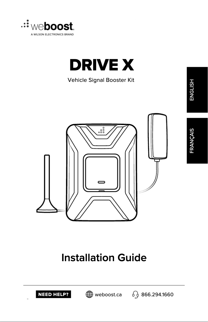 Page n°1 - Manuel utilisateur Wilson weBoost Drive X