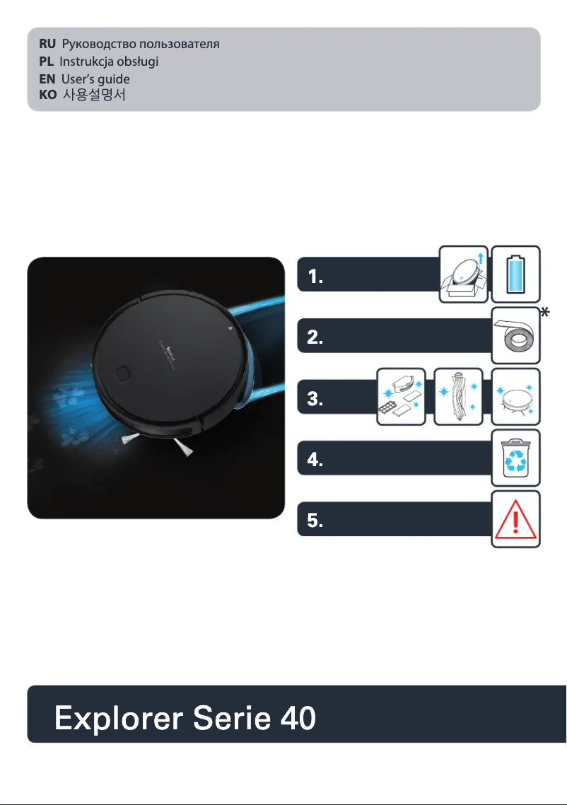 Page n°1 - Manuel utilisateur Tefal Explorer Serie 40 RG7275