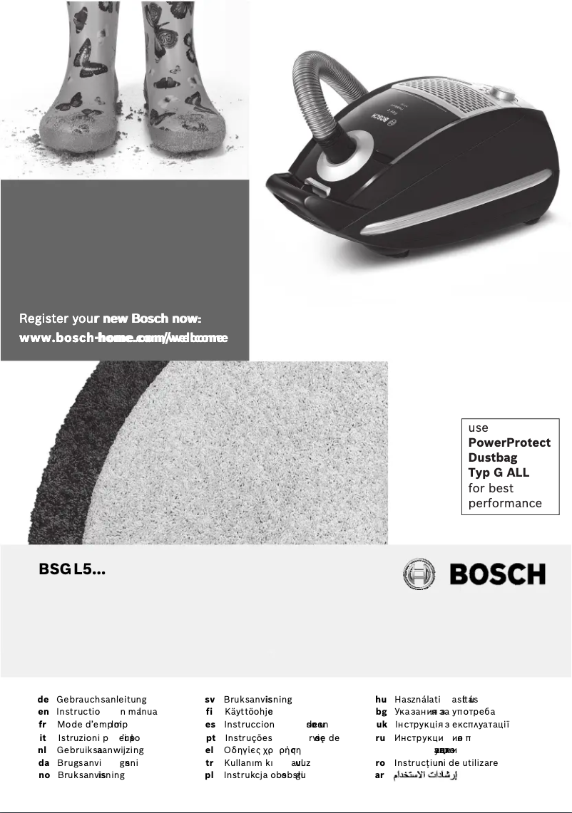 Página 1 del manual Manual de usuario Bosch BSGL53121