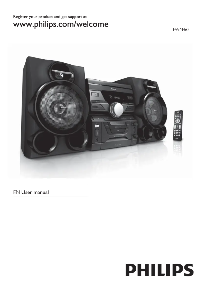 Page 1 de la notice Manuel utilisateur Philips FWM462