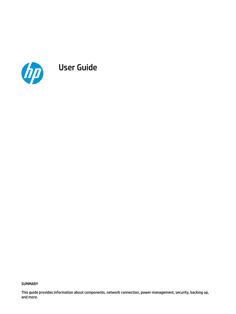 Page 1 de la notice Manuel utilisateur HP 17-cn2133ng