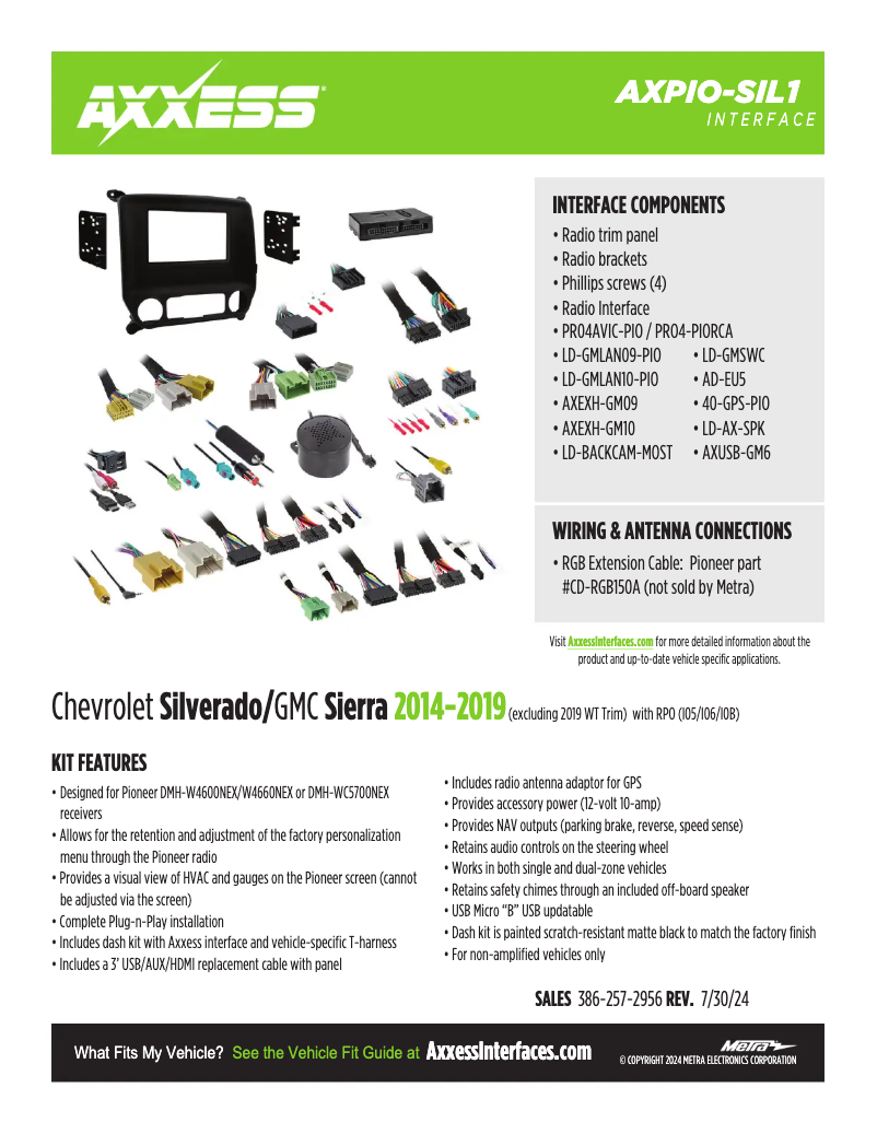 Página 1 del manual Ficha técnica AXESS AXPIO-SIL1