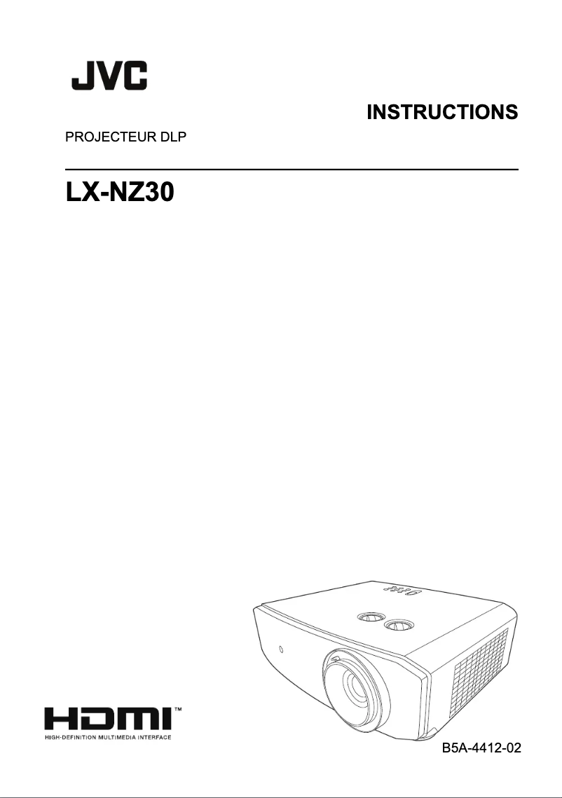 Page n°1 - Manuel utilisateur JVC LX-NZ30