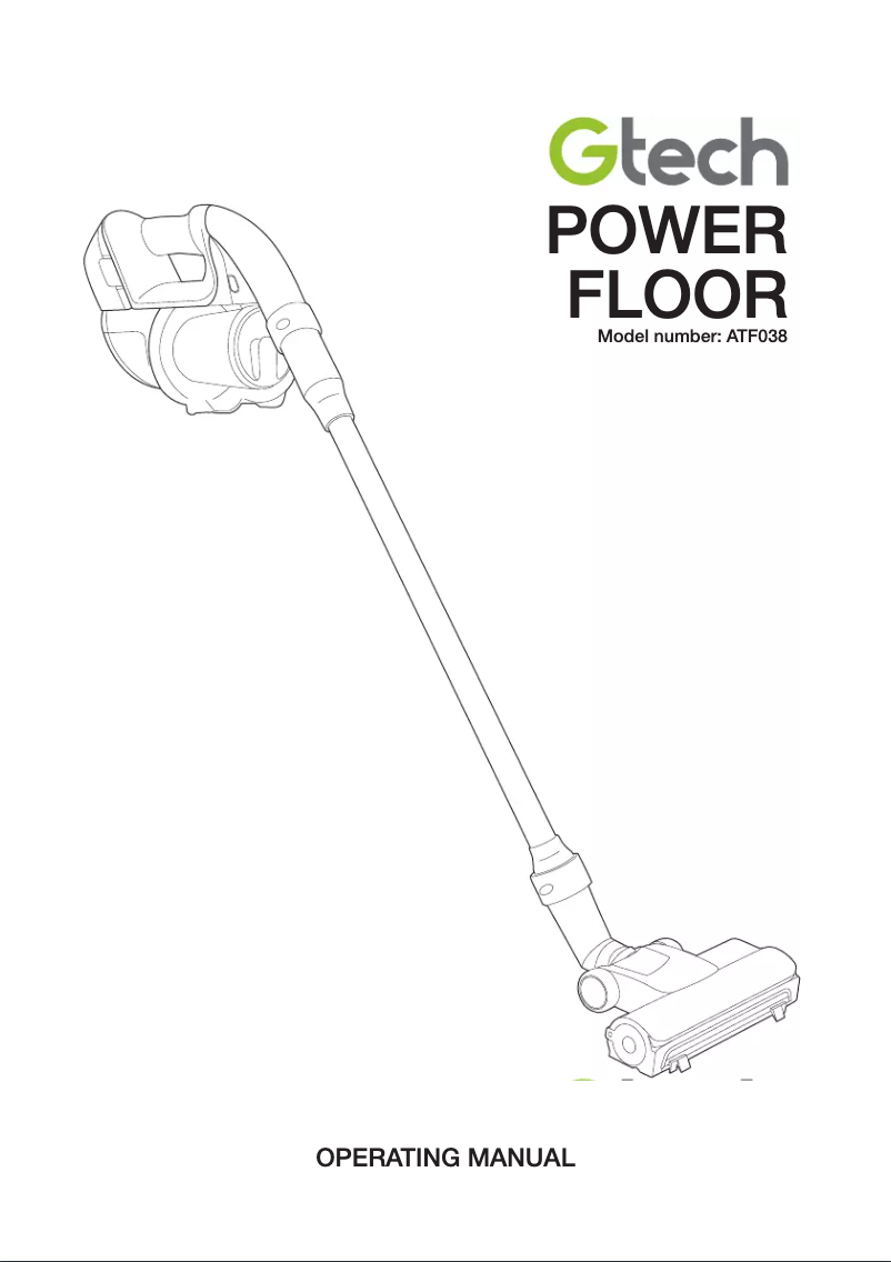 Image de la première page du manuel de l'appareil Power Floor ATF038