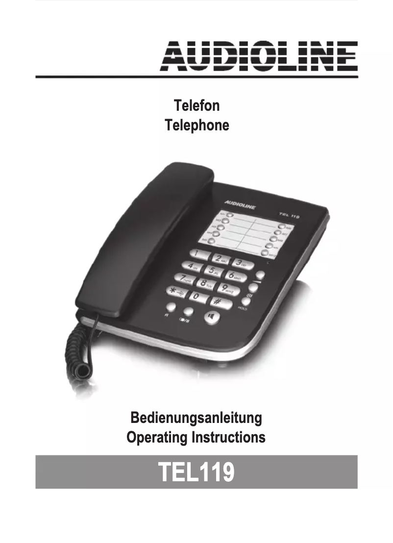 Imagen de la primera página del manual del dispositivo TEL 119