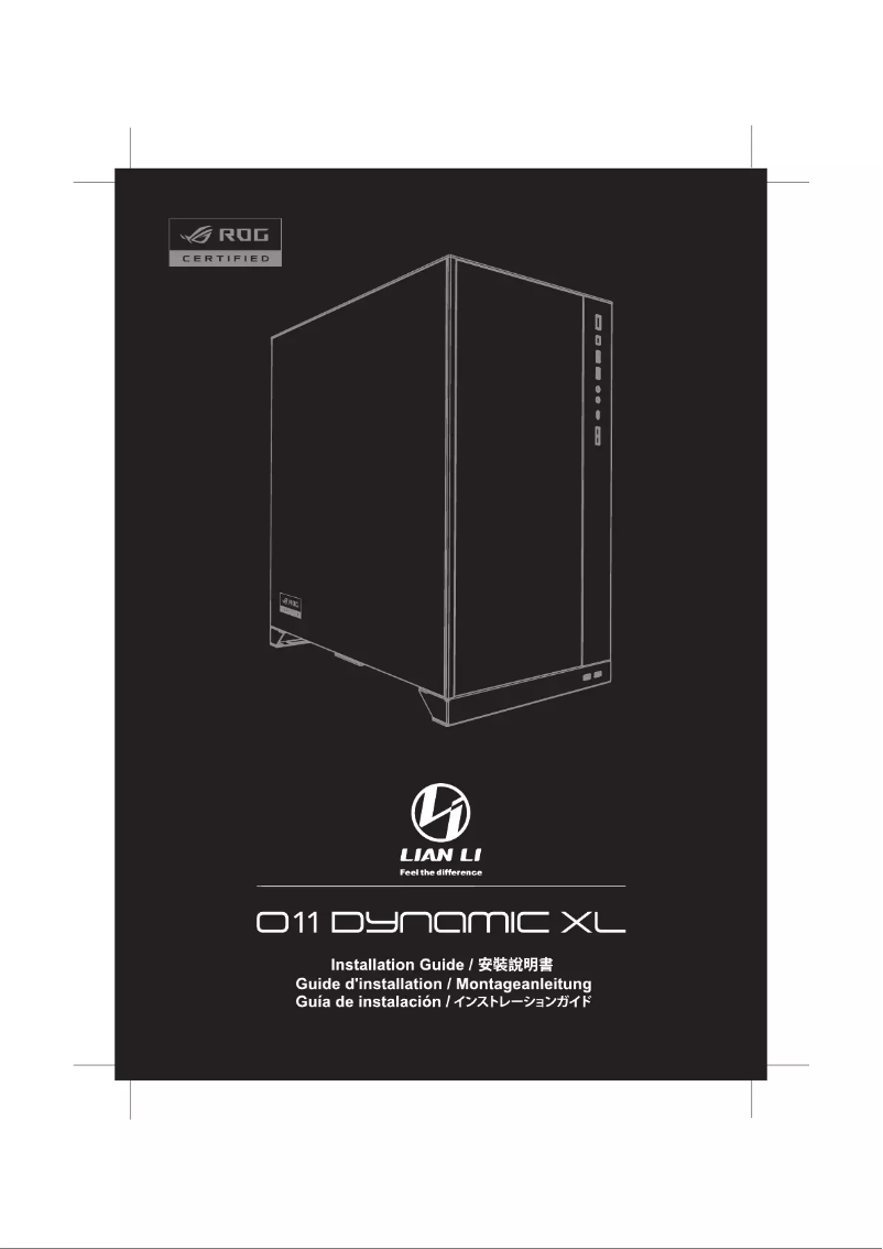 Image de la première page du manuel de l'appareil O11 Dynamic XL