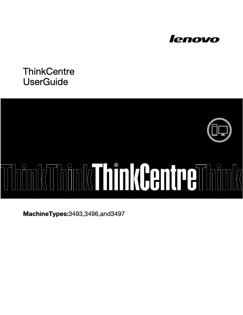 Page 1 de la notice Manuel utilisateur Lenovo ThinkCentre 72