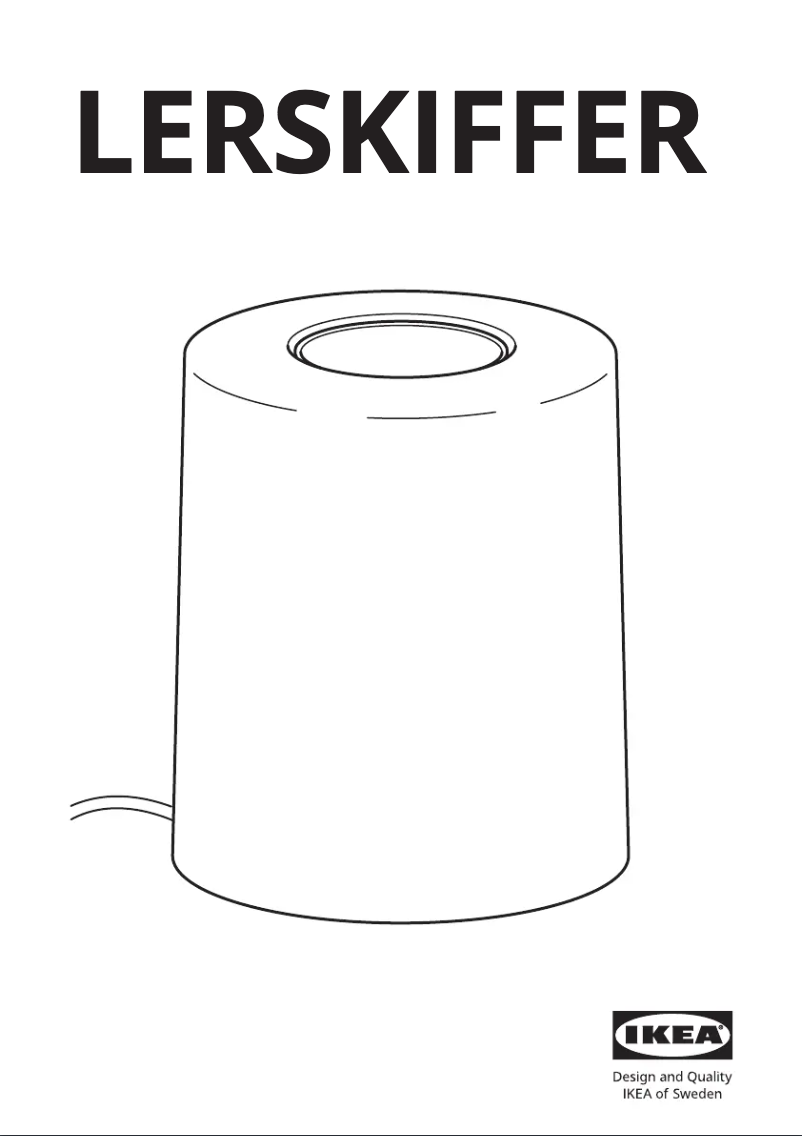 Page 1 de la notice Manuel utilisateur Ikea LERSKIFFER 904.862.95