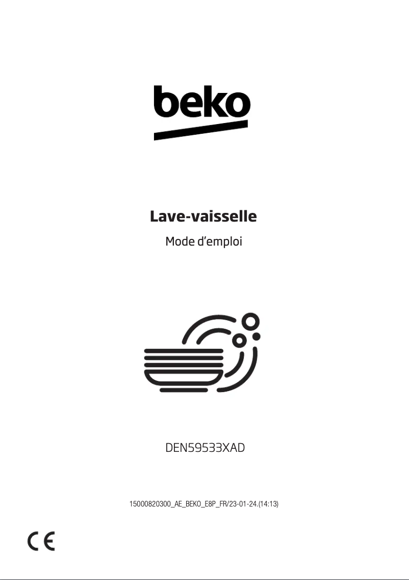 Page n°1 - Manuel utilisateur Beko DEN59533XAD
