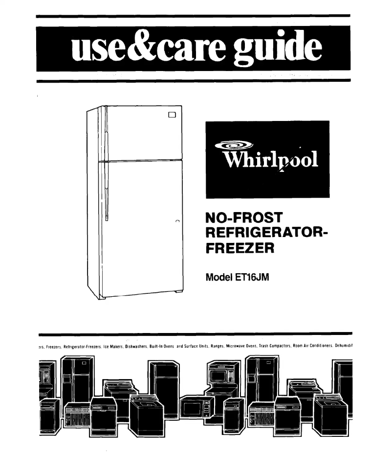 Page 1 de la notice Manuel utilisateur Whirlpool ET16JM1MWR3