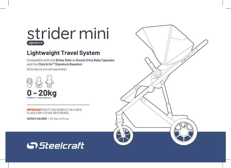 Page n°1 - Manuel utilisateur Steelcraft Strider Mini Signature